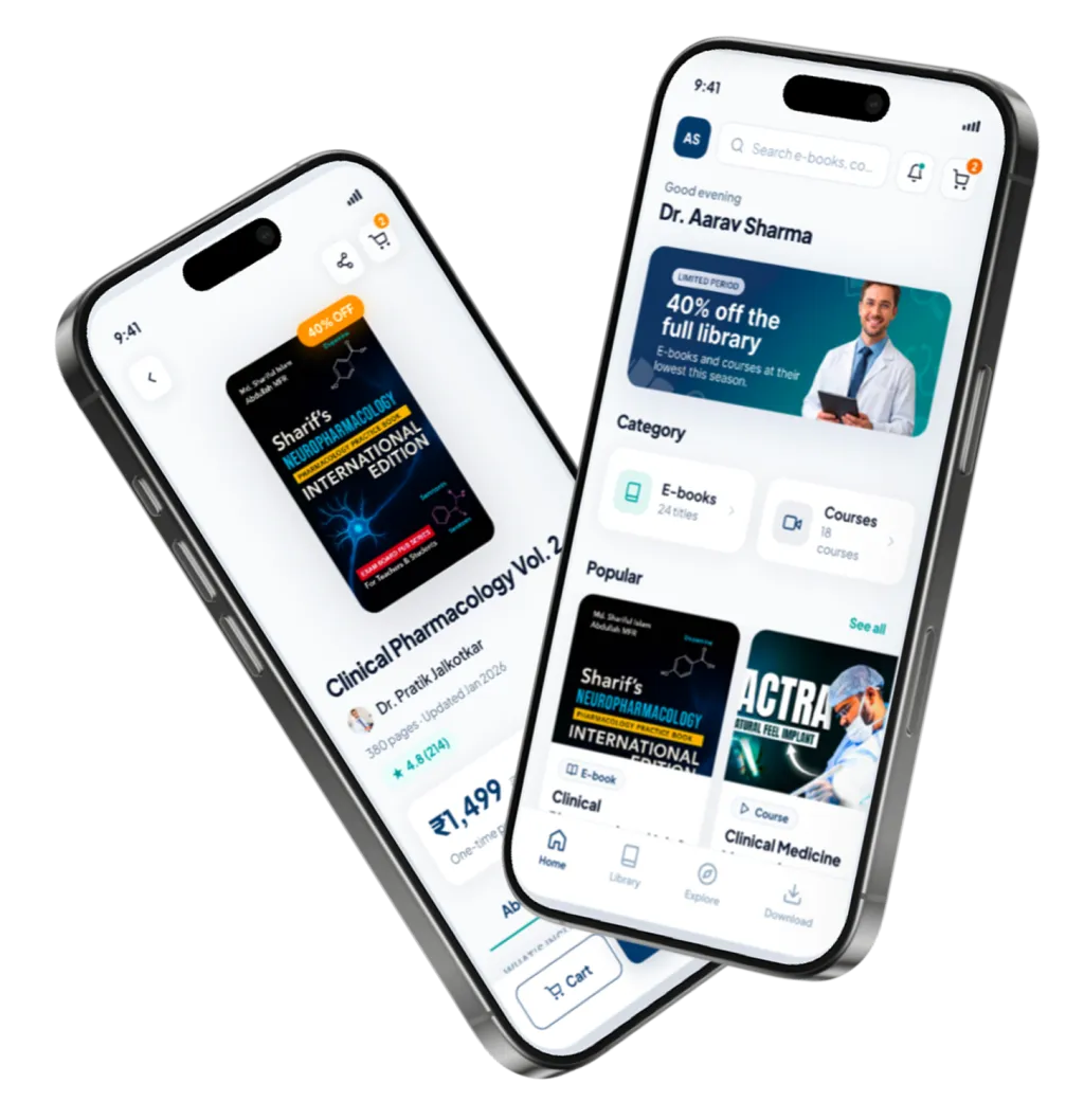 The Detective Doctor app shown on two iPhones